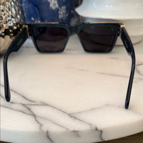 Transparent Free People Devon Sunglasses in Midnight Blue main image 8